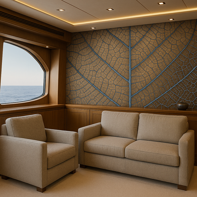 Rivestimenti yacht di lusso